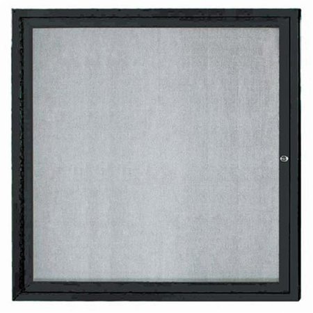 AARCO Aarco Products ODCC3636RBK Outdoor Enclosed Bulletin Board - Black ODCC3636RBK